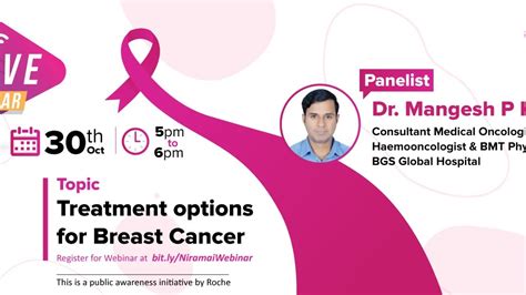 Treatment Options For Breast Cancer Dr Mangesh P Kamath Niramai