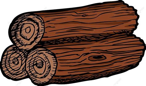 Pile Of Three Logs Clip Art Fire Wood Doodle Photo Background And