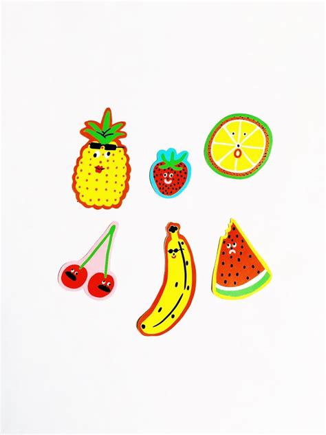Fruit Salad Sticker Pack Etsy Stickers Packs Stickers Stickers
