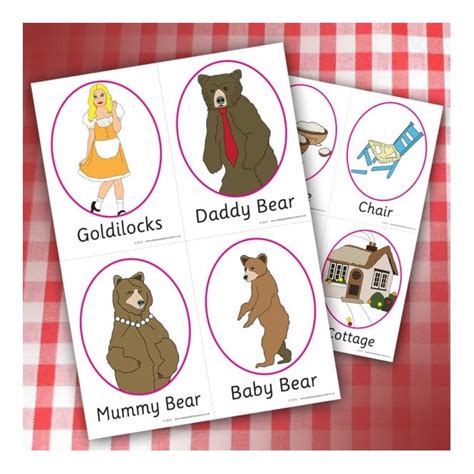 Goldilocks Key Words Pages Downloadables From Early Years Resources Uk