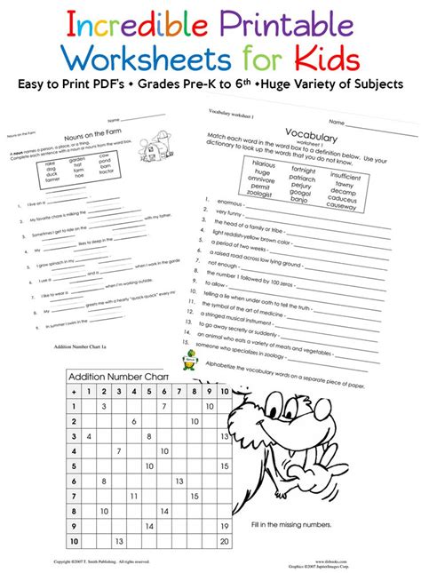 Tlsbooks English Worksheets Kindergarten Sixth Grade Worksheets For