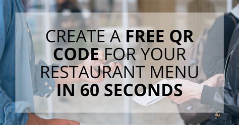 Learn how to create touchless digital menus for food and liquor. Create a Free QR Code For Your Restaurant Menu in 60 ...