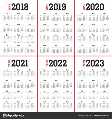 3 Year Calendar 2021 Calendar Template Printable
