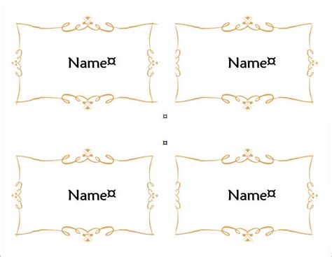 By seeing your place card, the server might be able to serve your food fast. FREE 7+ Place Card Templates in MS Word | PDF