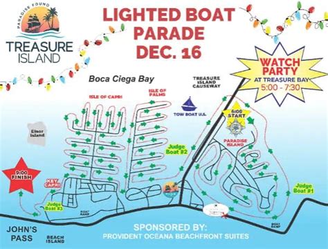 one of tampa bay s biggest holiday boat parades will light up treasure island