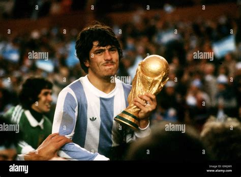 world cup final soccer argentina s daniel passarella with the trophy after beating the