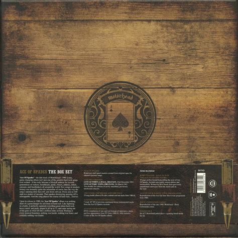 Motorhead Ace Of Spades 40th Anniversary Deluxe Box Set Vinyl At Juno Records