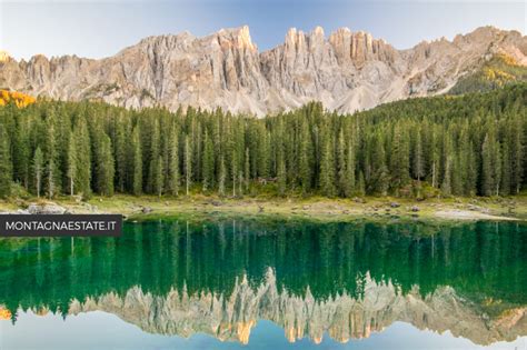 Carezza Lake Mountain Lakes Of Trentino Alto Adige