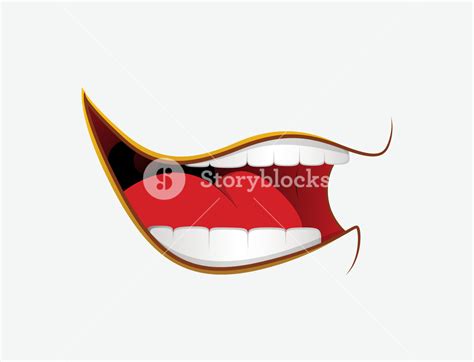 Laughing Cartoon Mouth Expression Royalty Free Stock Image Storyblocks