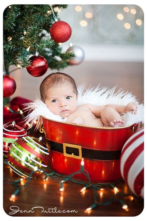 This Baby In A Bucket Christmas Baby Pictures Baby Christmas Photos
