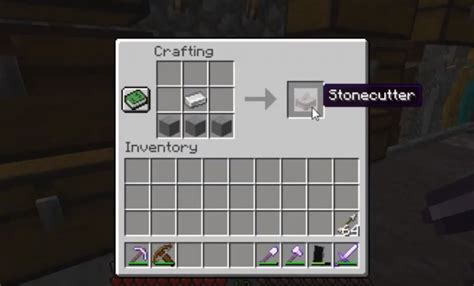 The stonecutter in minecraft produces a variation of stone related products, including some polished the stonecutter minecraft recipe is very simple and requires only 2 ingredients. How to Make a Stonecutter in Minecraft - Wowkia.com - moKoKil