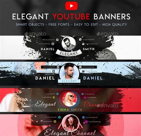 Youtube Cover Photo Template Psd Free Download Find The Size Actual