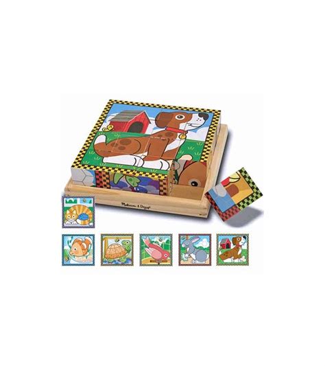 Melissa And Doug Pets Cube Puzzle