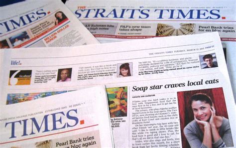1, 2008, as well as assorted malay language newspapers. ST to break up into morning, night editions, doubling ...