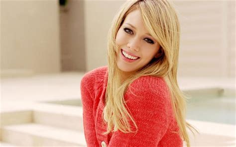 Download Wallpapers Hilary Duff Actress Blonde 2016 Beauty Smile For Desktop Free Pictures