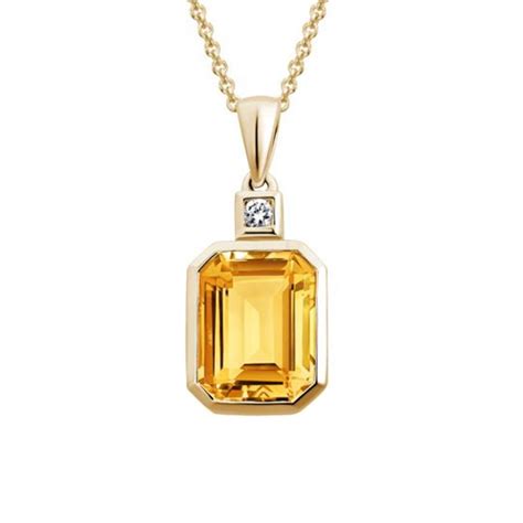 Aaaquality Natural Yellow Sapphire Necklace Sterling Silver Etsy Uk