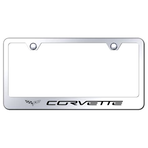 C6 Corvette License Plate Frame Mirrored Corvette Store Online