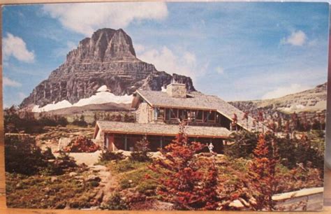 Montana Postcard Logan Pass Visitor Center Mount Clements Glacier
