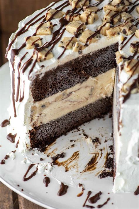 Devour immediately or pop in the freezer. Cookie Dough Ice Cream Cake Recipe - Chisel & Fork