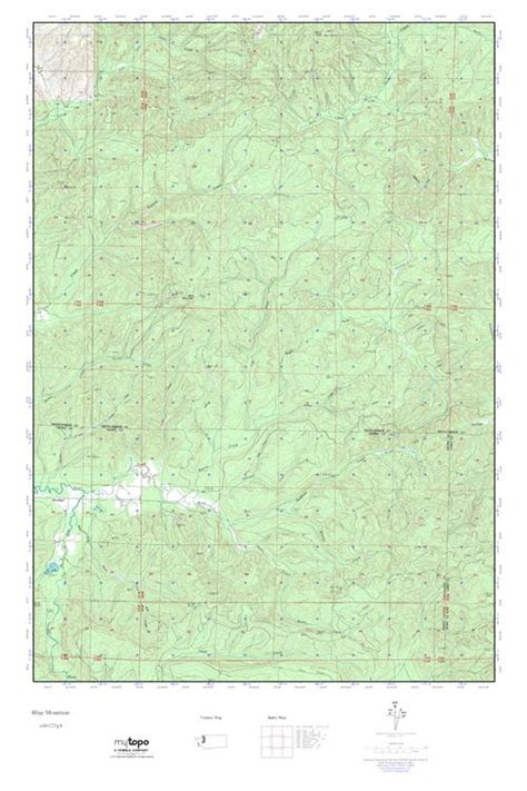 Mytopo Blue Mountain Washington Usgs Quad Topo Map