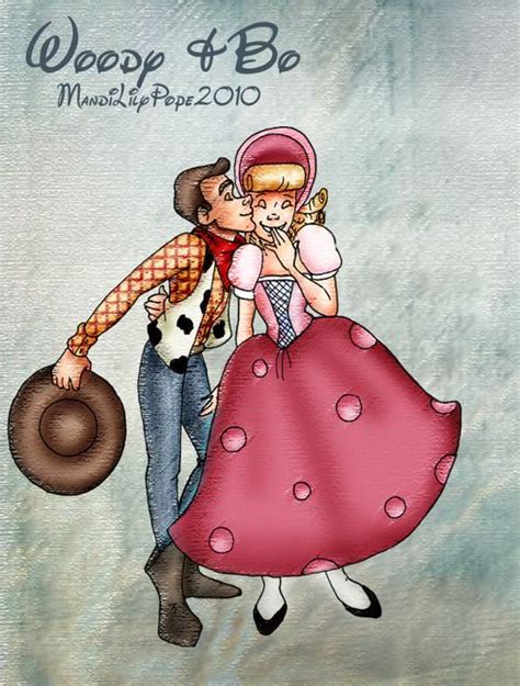 Woody and Bo Peep - Toy Story | Disney fan art, Bo peep toy story, Walt