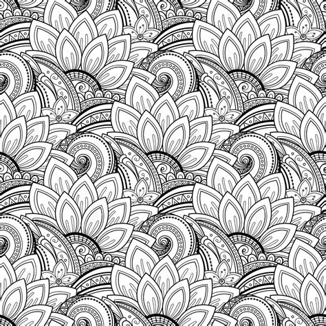 Seamless Monochrome Floral Pattern — Stock Vector © Krivoruchko 127672358