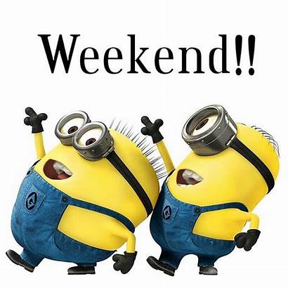 Minions Friday Happy Clipart Minion Weekend Quotes