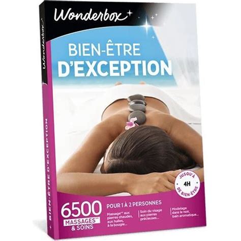 Wonderbox Coffret Cadeau Bien être Dexception 6 500 Activités Bien être Cdiscount Au