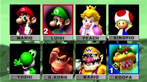 Glitched Character Select Screen Mario Kart 64 Nintendo 64 🇯🇵