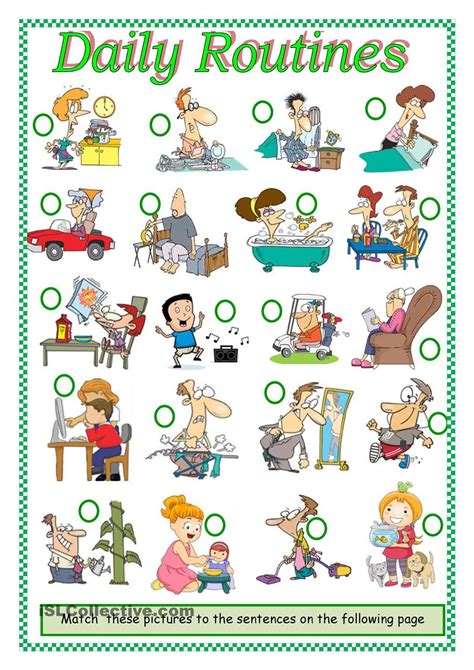 Daily Routines Flashcards Esl Worksheet By Pennybarker Images And