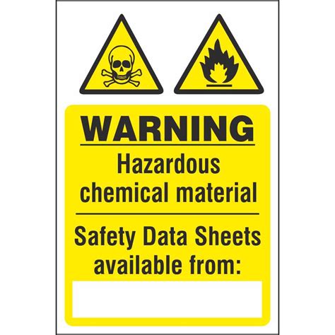 Warning Hazardous Chemical Material Hazard Construction