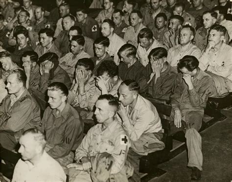 German Pows Being Shown Footage Of The Holocaust 1945 Rwwiipics
