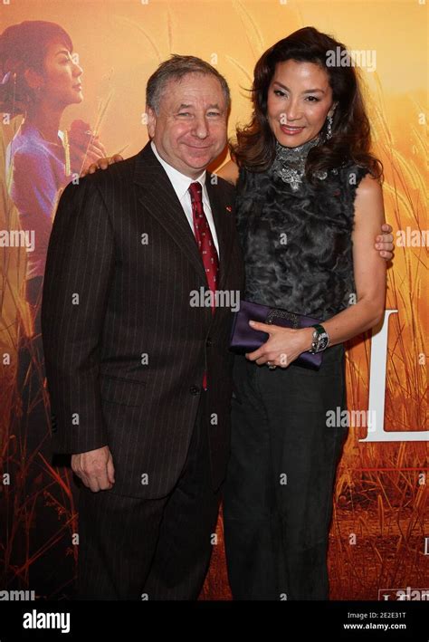 L R Michelle Yeoh And Her Husband Jean Todt Posing During The