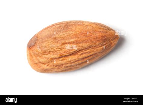 Single Almond Isolated On White Background Stock Photo Alamy