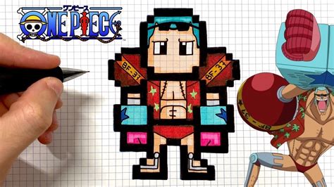 How To Draw Franky Pixel Art One Piece Youtube