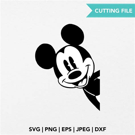 Mickey Side Svg Mickey Instant Downloaden Micke Mouse Etsy