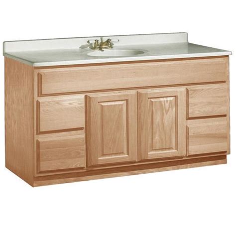 Click here to read more about this stylish piece on our website. $425 Pace 60" x 21" Unfinished Oak Vanity with Drawers ...