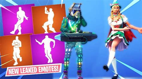 New Season 6 Emotes Leaked In Fortnite Smooth Moves Drop The Bass Glitter Up Leaked