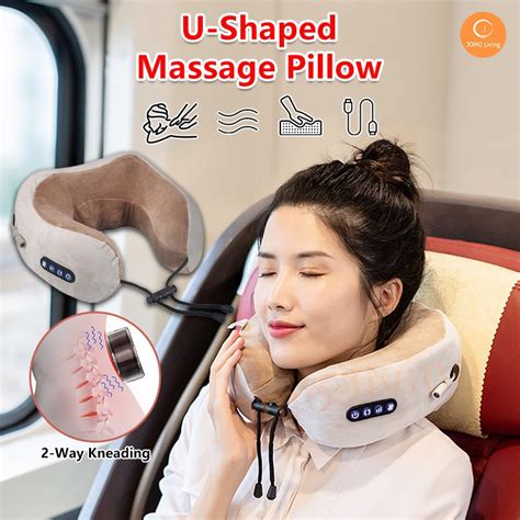 U Shaped Massage Pillow Car Neck T Home Massager Travel Memory Pill Jomosg