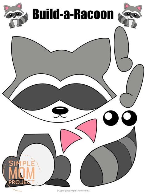 Free Printable Forest Raccoon Craft for Kids - Simple Mom Project in