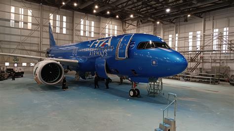 ITA Airways 1 Airbus A320neo Con Livrea Azzurra ADVtraining It