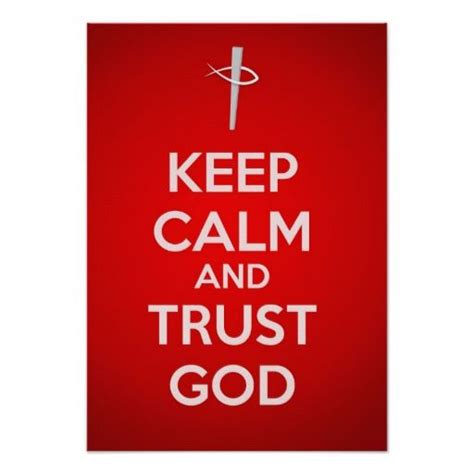 Keep Calm And Trust God Poster Trust God Christian
