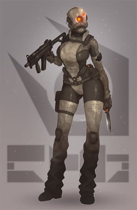 Combine Assassin Half Life And More Drawn By Justrube Danbooru