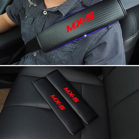 For Mazda Mx 5 Mx5 Car Seat Belt Comfort Pads Seatbelt Strap Covers