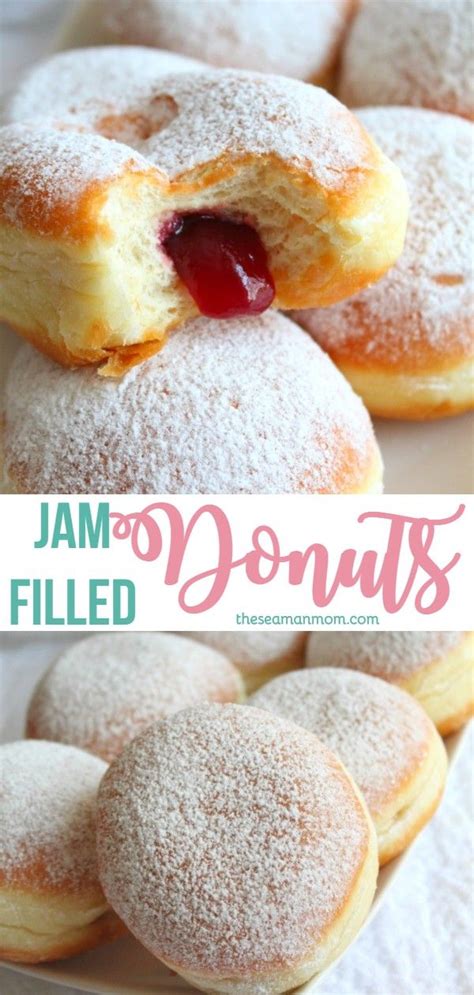 Jam Filled Donuts Homemade Recipe With Strawberry Jam Doughnut Recipe