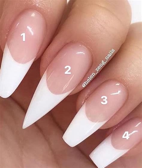 nail art acrylic nail styles different types of acrylic nails coffin white tip acrylic