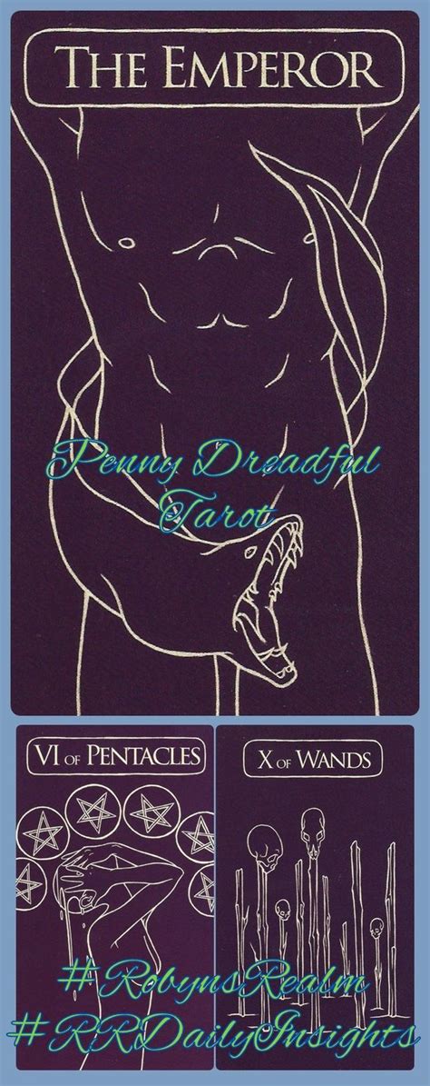 Tarot cards 2020 dark fantasy. #Penny_Dreadful_Tarot #Emperor #Pentacles #Wands Team work and commitment, want to be a part of ...