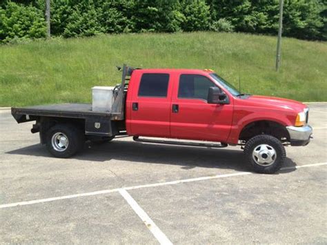 Purchase Used 2001 Ford F350 Diesel 6 Speed Manual Dually Flatbed 4x4