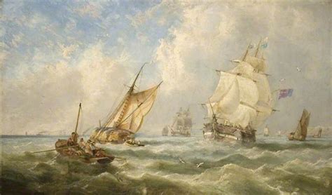 A Breezy Evening Off The Mouth Of The Mersey 1841 John Wilson