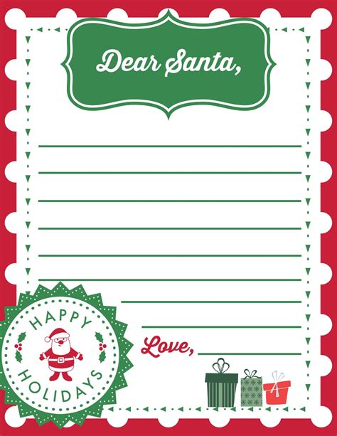 Santa Letter Free Downloadable Templates Pordiscount